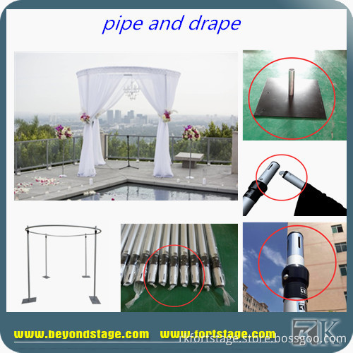 Aluminum Pipe and Drape/pop up Wedding Backdrop Decoration stand